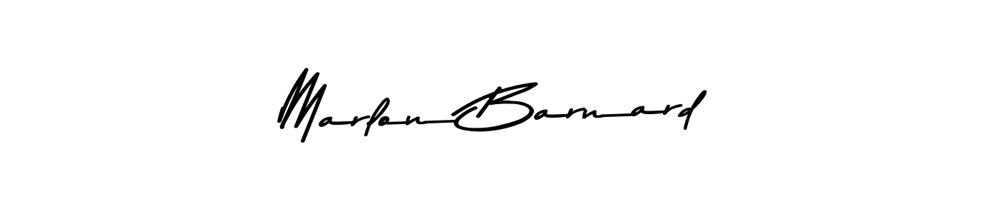 How to make Marlon Barnard name signature. Use Asem Kandis PERSONAL USE style for creating short signs online. This is the latest handwritten sign. Marlon Barnard signature style 9 images and pictures png