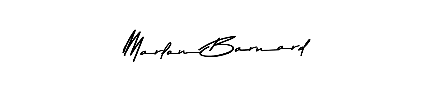 Create a beautiful signature design for name Marlon Barnard. With this signature (Asem Kandis PERSONAL USE) fonts, you can make a handwritten signature for free. Marlon Barnard signature style 9 images and pictures png