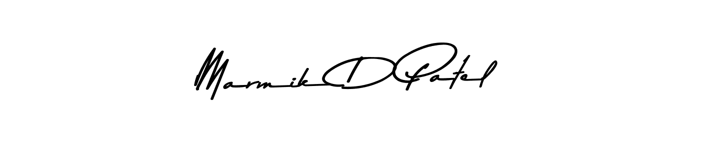 Make a beautiful signature design for name Marmik D Patel. With this signature (Asem Kandis PERSONAL USE) style, you can create a handwritten signature for free. Marmik D Patel signature style 9 images and pictures png