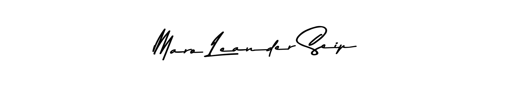 How to make Maro Leander Seip signature? Asem Kandis PERSONAL USE is a professional autograph style. Create handwritten signature for Maro Leander Seip name. Maro Leander Seip signature style 9 images and pictures png