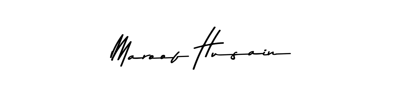 This is the best signature style for the Maroof Husain name. Also you like these signature font (Asem Kandis PERSONAL USE). Mix name signature. Maroof Husain signature style 9 images and pictures png
