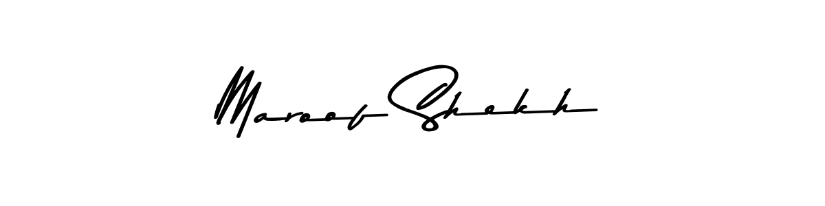 Similarly Asem Kandis PERSONAL USE is the best handwritten signature design. Signature creator online .You can use it as an online autograph creator for name Maroof Shekh. Maroof Shekh signature style 9 images and pictures png