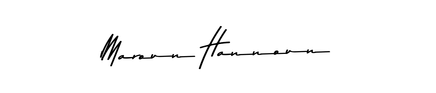 Also we have Maroun Hannoun name is the best signature style. Create professional handwritten signature collection using Asem Kandis PERSONAL USE autograph style. Maroun Hannoun signature style 9 images and pictures png