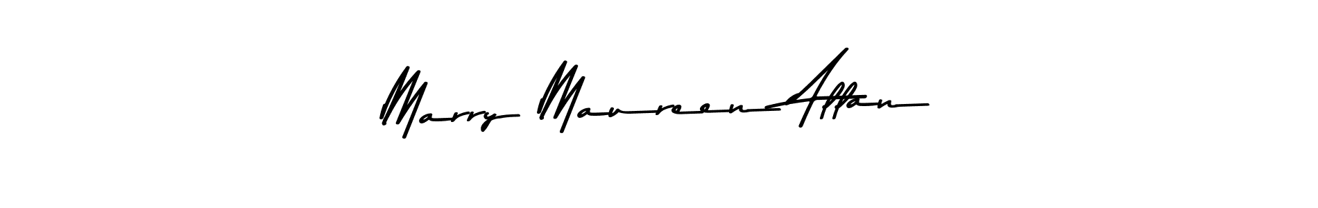 Design your own signature with our free online signature maker. With this signature software, you can create a handwritten (Asem Kandis PERSONAL USE) signature for name Marry Maureen Allan. Marry Maureen Allan signature style 9 images and pictures png
