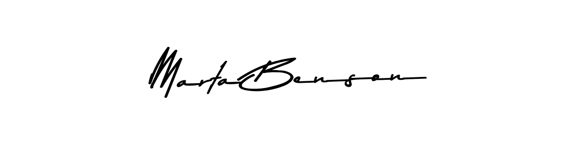 It looks lik you need a new signature style for name Marta Benson. Design unique handwritten (Asem Kandis PERSONAL USE) signature with our free signature maker in just a few clicks. Marta Benson signature style 9 images and pictures png