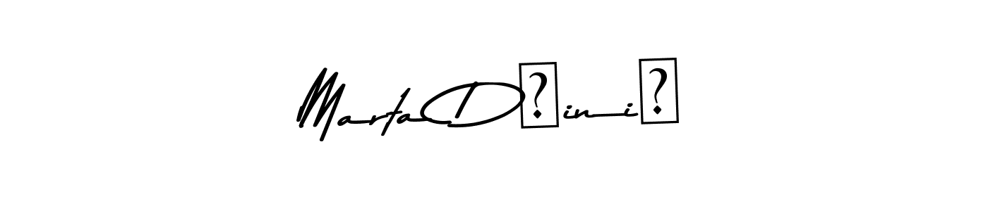 Design your own signature with our free online signature maker. With this signature software, you can create a handwritten (Asem Kandis PERSONAL USE) signature for name Marta Džinić. Marta Džinić signature style 9 images and pictures png