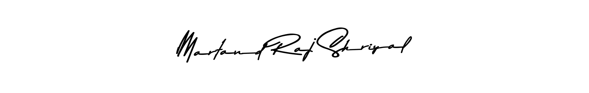 How to make Martand Raj Shriyal name signature. Use Asem Kandis PERSONAL USE style for creating short signs online. This is the latest handwritten sign. Martand Raj Shriyal signature style 9 images and pictures png