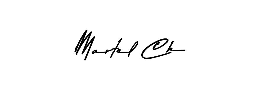 Create a beautiful signature design for name Martel Ch. With this signature (Asem Kandis PERSONAL USE) fonts, you can make a handwritten signature for free. Martel Ch signature style 9 images and pictures png