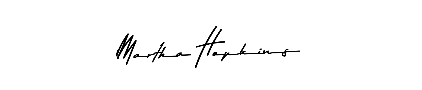 Create a beautiful signature design for name Martha Hopkins. With this signature (Asem Kandis PERSONAL USE) fonts, you can make a handwritten signature for free. Martha Hopkins signature style 9 images and pictures png