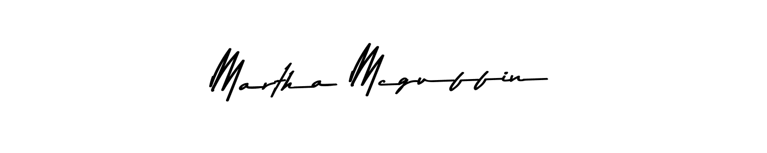 Create a beautiful signature design for name Martha Mcguffin. With this signature (Asem Kandis PERSONAL USE) fonts, you can make a handwritten signature for free. Martha Mcguffin signature style 9 images and pictures png