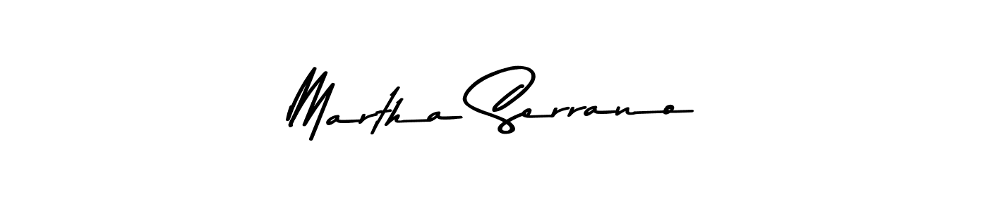 Martha Serrano stylish signature style. Best Handwritten Sign (Asem Kandis PERSONAL USE) for my name. Handwritten Signature Collection Ideas for my name Martha Serrano. Martha Serrano signature style 9 images and pictures png