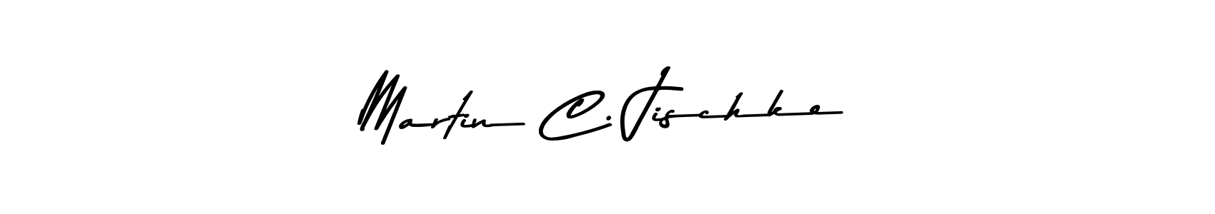 How to make Martin C. Jischke name signature. Use Asem Kandis PERSONAL USE style for creating short signs online. This is the latest handwritten sign. Martin C. Jischke signature style 9 images and pictures png