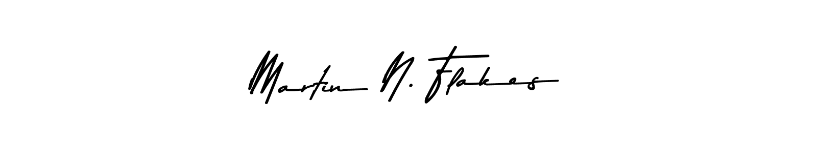 Martin N. Flakes stylish signature style. Best Handwritten Sign (Asem Kandis PERSONAL USE) for my name. Handwritten Signature Collection Ideas for my name Martin N. Flakes. Martin N. Flakes signature style 9 images and pictures png