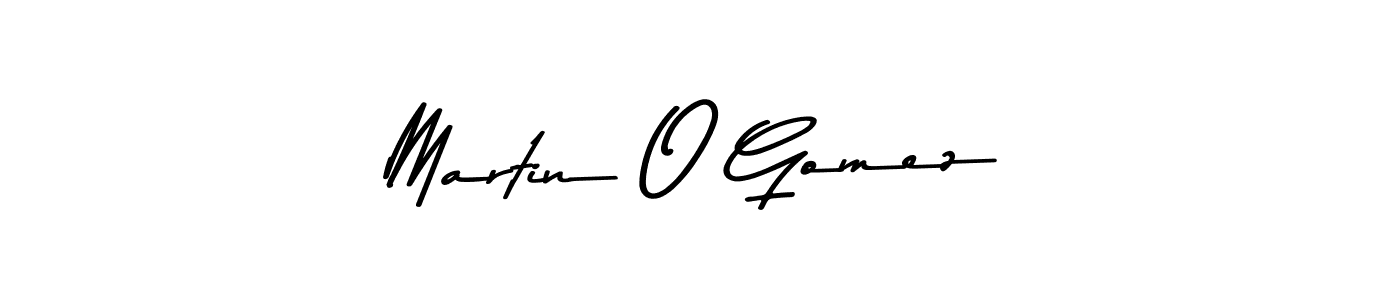 Create a beautiful signature design for name Martin O Gomez. With this signature (Asem Kandis PERSONAL USE) fonts, you can make a handwritten signature for free. Martin O Gomez signature style 9 images and pictures png