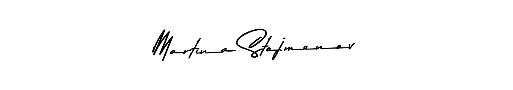 How to make Martina Stojmenov name signature. Use Asem Kandis PERSONAL USE style for creating short signs online. This is the latest handwritten sign. Martina Stojmenov signature style 9 images and pictures png