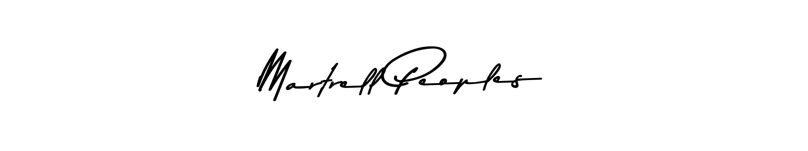 How to make Martrell Peoples name signature. Use Asem Kandis PERSONAL USE style for creating short signs online. This is the latest handwritten sign. Martrell Peoples signature style 9 images and pictures png