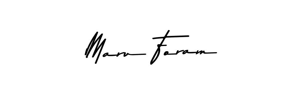 Use a signature maker to create a handwritten signature online. With this signature software, you can design (Asem Kandis PERSONAL USE) your own signature for name Maru Foram. Maru Foram signature style 9 images and pictures png