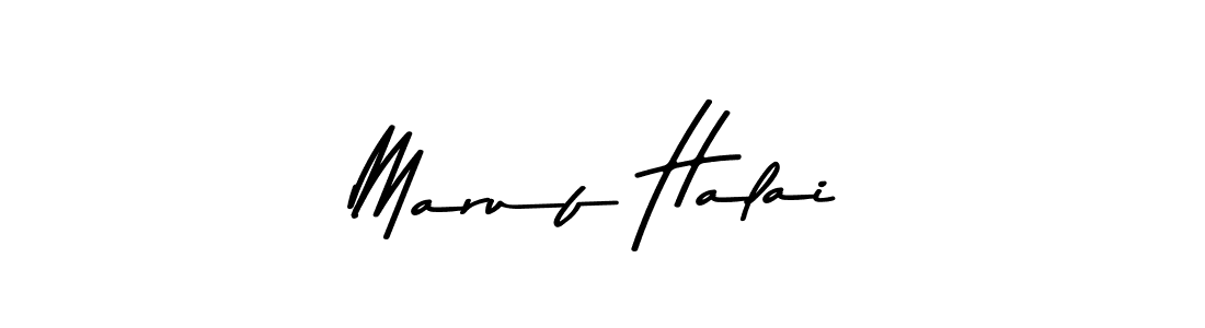 Make a beautiful signature design for name Maruf Halai. Use this online signature maker to create a handwritten signature for free. Maruf Halai signature style 9 images and pictures png
