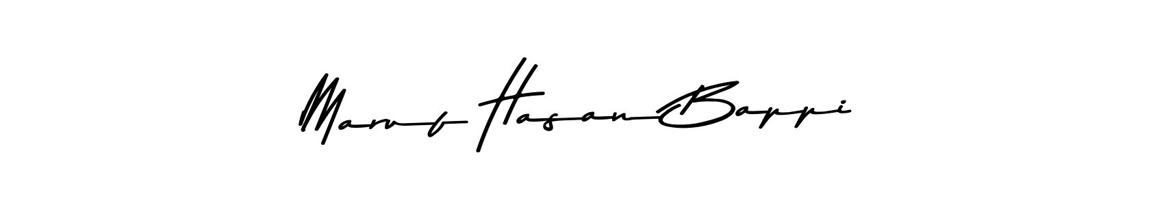 Also You can easily find your signature by using the search form. We will create Maruf Hasan Bappi name handwritten signature images for you free of cost using Asem Kandis PERSONAL USE sign style. Maruf Hasan Bappi signature style 9 images and pictures png