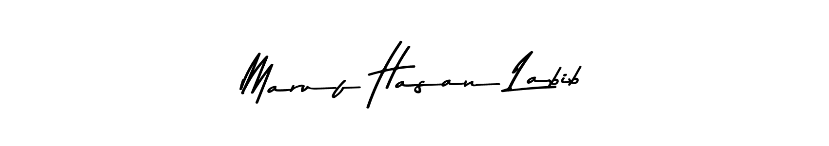 How to make Maruf Hasan Labib signature? Asem Kandis PERSONAL USE is a professional autograph style. Create handwritten signature for Maruf Hasan Labib name. Maruf Hasan Labib signature style 9 images and pictures png