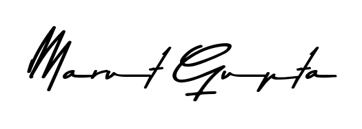 Get an exclusive digital autograph for Marut Gupta. The Asem Kandis PERSONAL USE typeface captures the charm of real penmanship on paper. Marut Gupta signature style 9 images and pictures png