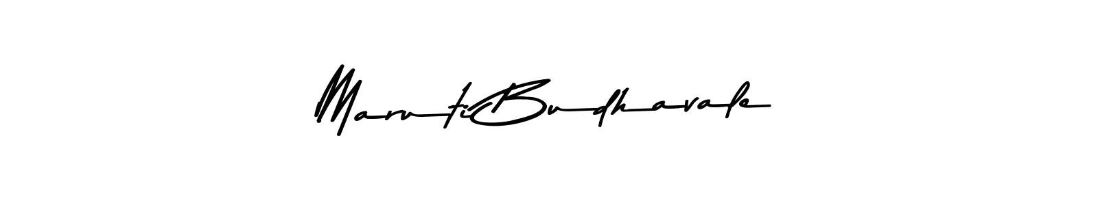 Use a signature maker to create a handwritten signature online. With this signature software, you can design (Asem Kandis PERSONAL USE) your own signature for name Maruti Budhavale. Maruti Budhavale signature style 9 images and pictures png