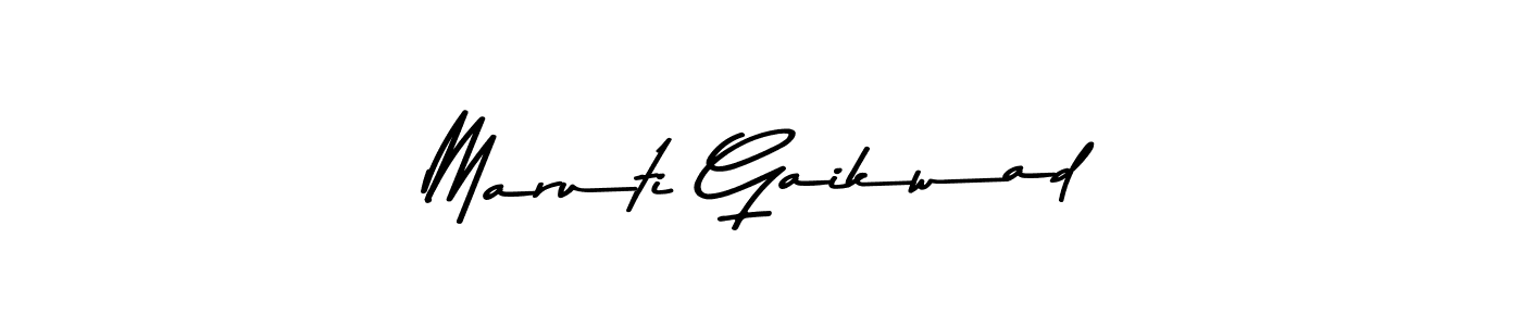 Use a signature maker to create a handwritten signature online. With this signature software, you can design (Asem Kandis PERSONAL USE) your own signature for name Maruti Gaikwad. Maruti Gaikwad signature style 9 images and pictures png