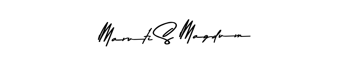 How to make Maruti S Magdum signature? Asem Kandis PERSONAL USE is a professional autograph style. Create handwritten signature for Maruti S Magdum name. Maruti S Magdum signature style 9 images and pictures png