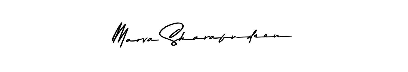 Make a beautiful signature design for name Marva Sharafudeen. With this signature (Asem Kandis PERSONAL USE) style, you can create a handwritten signature for free. Marva Sharafudeen signature style 9 images and pictures png