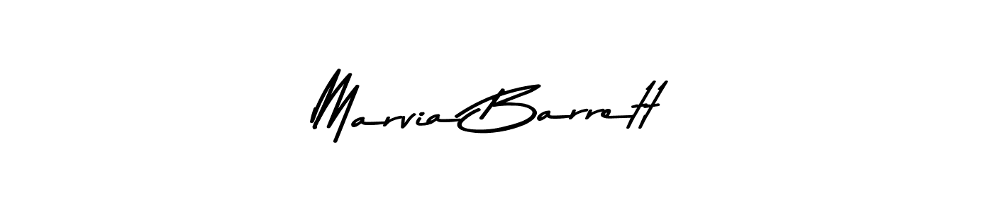 Marvia Barrett stylish signature style. Best Handwritten Sign (Asem Kandis PERSONAL USE) for my name. Handwritten Signature Collection Ideas for my name Marvia Barrett. Marvia Barrett signature style 9 images and pictures png