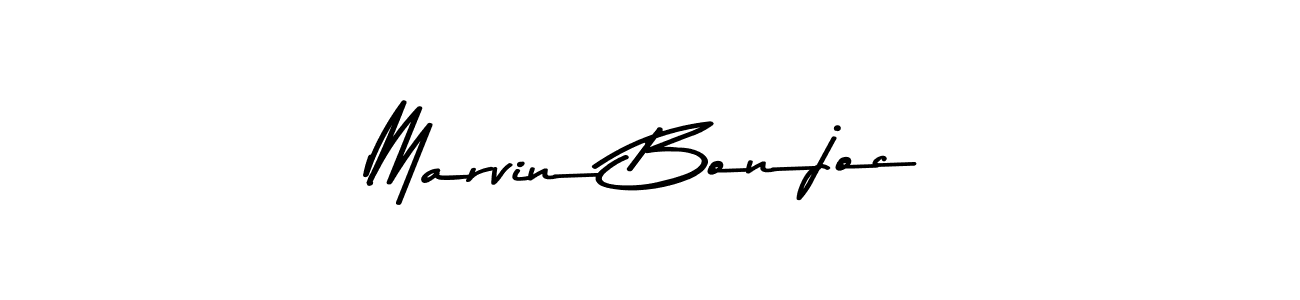 Marvin Bonjoc stylish signature style. Best Handwritten Sign (Asem Kandis PERSONAL USE) for my name. Handwritten Signature Collection Ideas for my name Marvin Bonjoc. Marvin Bonjoc signature style 9 images and pictures png