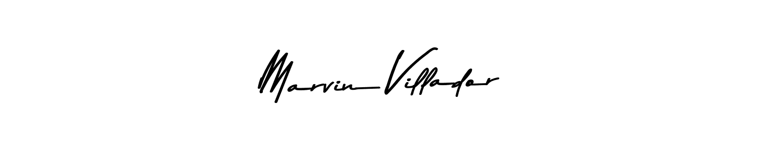 How to make Marvin Villador name signature. Use Asem Kandis PERSONAL USE style for creating short signs online. This is the latest handwritten sign. Marvin Villador signature style 9 images and pictures png