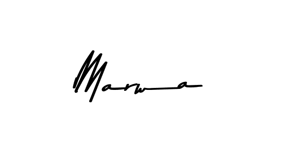 Make a beautiful signature design for name Marwa . With this signature (Asem Kandis PERSONAL USE) style, you can create a handwritten signature for free. Marwa  signature style 9 images and pictures png