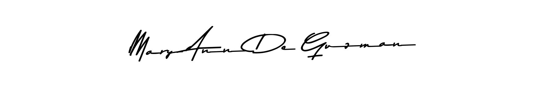 Mary Ann De Guzman stylish signature style. Best Handwritten Sign (Asem Kandis PERSONAL USE) for my name. Handwritten Signature Collection Ideas for my name Mary Ann De Guzman. Mary Ann De Guzman signature style 9 images and pictures png