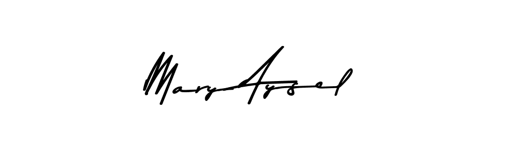 Make a beautiful signature design for name Mary Aysel. Use this online signature maker to create a handwritten signature for free. Mary Aysel signature style 9 images and pictures png