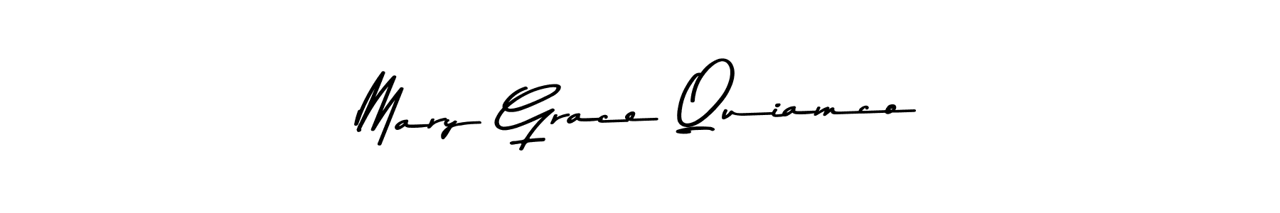 How to make Mary Grace Quiamco name signature. Use Asem Kandis PERSONAL USE style for creating short signs online. This is the latest handwritten sign. Mary Grace Quiamco signature style 9 images and pictures png