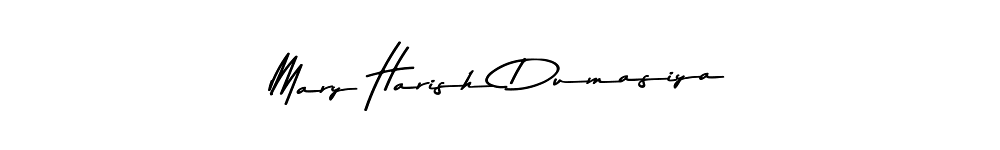 How to make Mary Harish Dumasiya name signature. Use Asem Kandis PERSONAL USE style for creating short signs online. This is the latest handwritten sign. Mary Harish Dumasiya signature style 9 images and pictures png