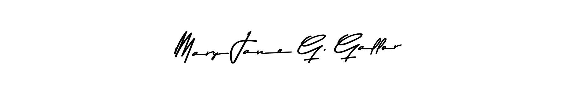 Design your own signature with our free online signature maker. With this signature software, you can create a handwritten (Asem Kandis PERSONAL USE) signature for name Mary Jane G. Gallor. Mary Jane G. Gallor signature style 9 images and pictures png