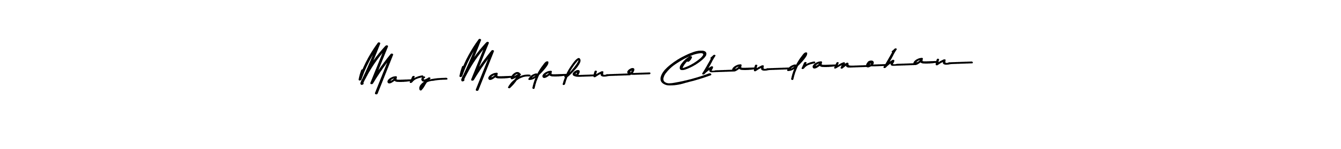 Also You can easily find your signature by using the search form. We will create Mary Magdalene Chandramohan name handwritten signature images for you free of cost using Asem Kandis PERSONAL USE sign style. Mary Magdalene Chandramohan signature style 9 images and pictures png