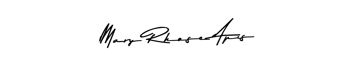 Use a signature maker to create a handwritten signature online. With this signature software, you can design (Asem Kandis PERSONAL USE) your own signature for name Mary Rhose Apis. Mary Rhose Apis signature style 9 images and pictures png