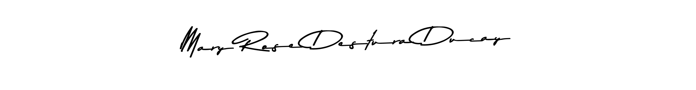 Make a beautiful signature design for name Mary Rose Destura Ducay. With this signature (Asem Kandis PERSONAL USE) style, you can create a handwritten signature for free. Mary Rose Destura Ducay signature style 9 images and pictures png
