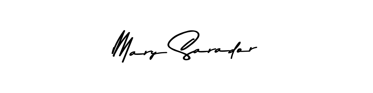 How to make Mary Sarador signature? Asem Kandis PERSONAL USE is a professional autograph style. Create handwritten signature for Mary Sarador name. Mary Sarador signature style 9 images and pictures png