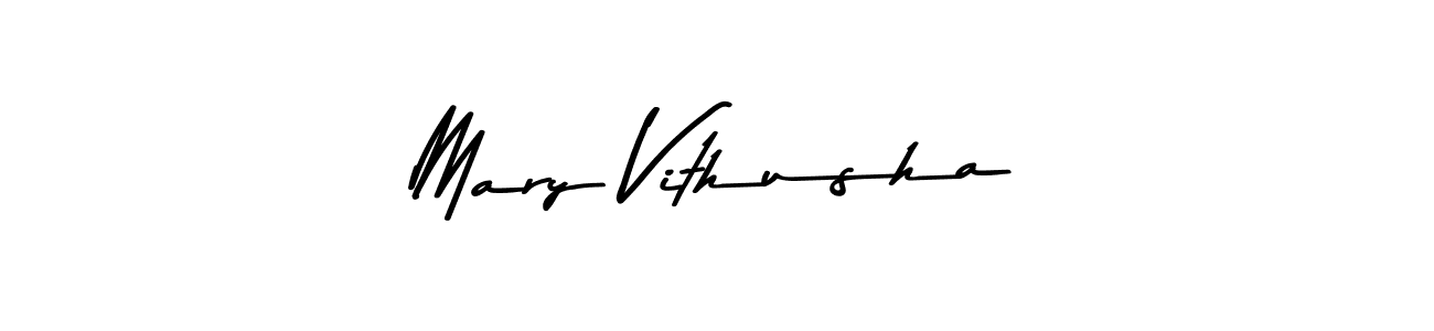 Design your own signature with our free online signature maker. With this signature software, you can create a handwritten (Asem Kandis PERSONAL USE) signature for name Mary Vithusha. Mary Vithusha signature style 9 images and pictures png
