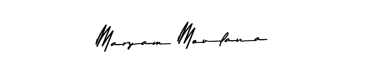 Use a signature maker to create a handwritten signature online. With this signature software, you can design (Asem Kandis PERSONAL USE) your own signature for name Maryam Moulana. Maryam Moulana signature style 9 images and pictures png