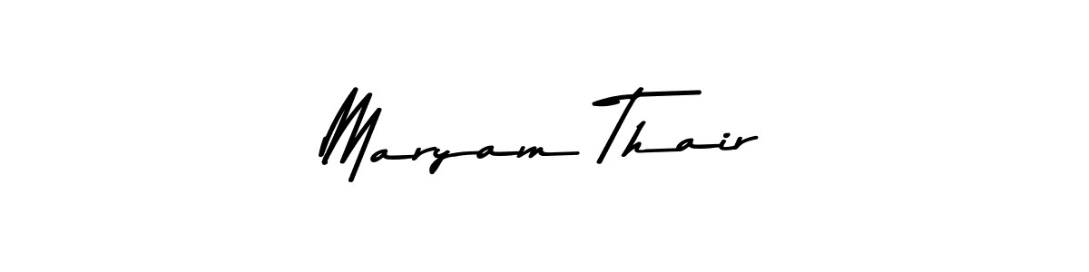 The best way (Asem Kandis PERSONAL USE) to make a short signature is to pick only two or three words in your name. The name Maryam Thair include a total of six letters. For converting this name. Maryam Thair signature style 9 images and pictures png