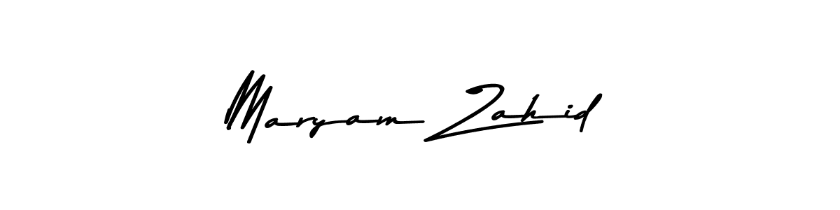 Use a signature maker to create a handwritten signature online. With this signature software, you can design (Asem Kandis PERSONAL USE) your own signature for name Maryam Zahid. Maryam Zahid signature style 9 images and pictures png