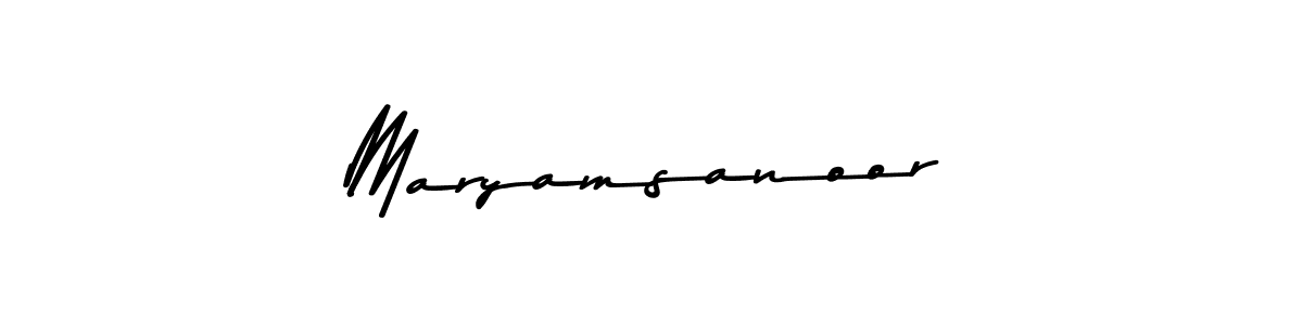 Also we have Maryamsanoor name is the best signature style. Create professional handwritten signature collection using Asem Kandis PERSONAL USE autograph style. Maryamsanoor signature style 9 images and pictures png