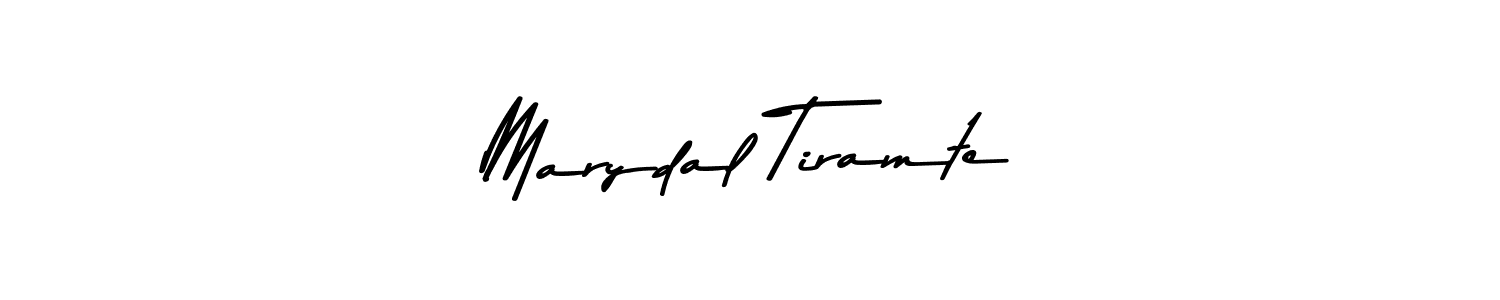 Make a beautiful signature design for name Marydal Tiramte. With this signature (Asem Kandis PERSONAL USE) style, you can create a handwritten signature for free. Marydal Tiramte signature style 9 images and pictures png