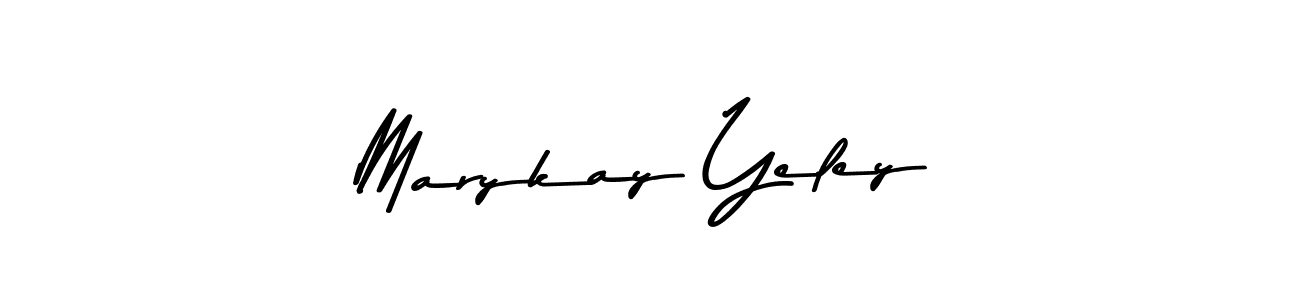 This is the best signature style for the Marykay Yeley name. Also you like these signature font (Asem Kandis PERSONAL USE). Mix name signature. Marykay Yeley signature style 9 images and pictures png