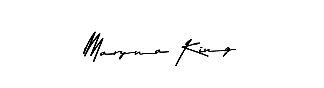 You should practise on your own different ways (Asem Kandis PERSONAL USE) to write your name (Maryna King) in signature. don't let someone else do it for you. Maryna King signature style 9 images and pictures png